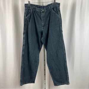 Wrangler 36x30 Baggy Carpenter Grunge Outdoor Barn Chore Jeans Straight Leg